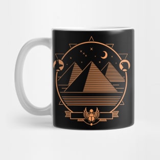 Ancient Egypt Pyramid Emblem Mug